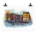 Plakat Amsterdam - Pokochaj swoje miasto