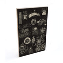 Plakat drewniany World of Coffee