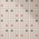 Naklejki na płytki Boho - kółka pastelowe brązowe czerwone brązowe zielone - zestaw 12 sztuk