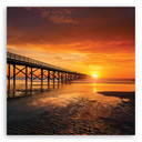 Leinwandbild Meer Natur Himmel Sonnenuntergang