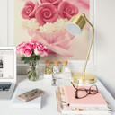 Zelfklevende Poster - Roses on Cupcake