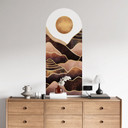 Wallsticker rundbue vægpanel solnedgang - Fredriksson - smal