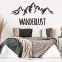 3D MDF Schriftzug Wanderlust