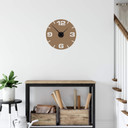 Wandtattoo Modern + Wanduhr - Ø 44 cm