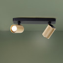 Spotbalken Leonardo, gold, 12,1 x 31 cm, Metall Spotleuchte
