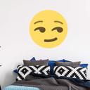 Muursticker Emoji Smirking Face