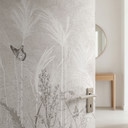 Deurfolie wilde bloemenweide met vlinders in Scandinavisch design - Ms Tiff