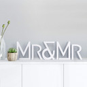 Litery dekoracyjne 3D Mr & Mr modern