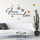 Wallsticker -  Family is a world…