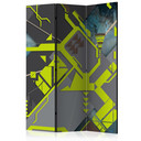 Screen room divider - Trafik labyrint, 3-delt