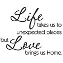 Muursticker Life takes us...