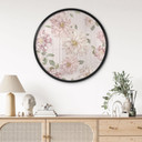 Plakat Dalie Shabby Chic Różowy - Bloomery Decor - Okrągły