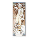 Glasbillede - Mucha - årstiderne: vinter 1900