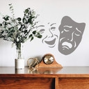 Sticker mural - Masques