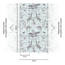 dyretapet sort hvid - non-woven tapet insekter & dyr Livingwalls - mat og glat