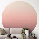 Ombre Sunset - Fototapeta okrągła - tapeta flizelinowa/tapeta flizelinowa samoprzylepna