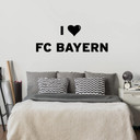 Muursticker I Love FC Bayern