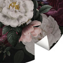 Fototapeta Floral Still Life Redouté Style - Bloomery Decor - okrągła - samoprzylepna/nie tkana