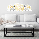 Sticker mural - LA Ink - Golden Roses