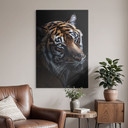 Canvas schilderij Majestueuze Tijgerblik - Krygowski