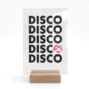 Bordskærm Retro Disco Vibes Typografi - transparent - Kerr-Dineen