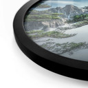 Plakat Las sosnowy w górach Huang Shan - NingYun Ye - Round