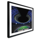 Poster Hertha BSC - Volles Olympiastadion bei Nacht