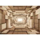 Fototapet - 3D Træ - Tunnel