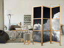 Japanischer Paravent, Raumteiler freistehend, Trennwand - Discover the Infinite Play of Sunlight
