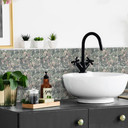 Naklejki na płytki Koliber w tropikalnym lesie - Bloomery Decor - Zestaw 12 sztuk