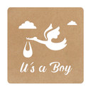 MDF deco baby - It's a Boy