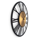 XL Wanduhr - Industrielle Metall Uhr für Büro, Schlafzimmer, Wohnzimmer Ø40 cm