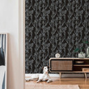 Daniel Hechter Papier peint floral Noir, Gris, Blanc 