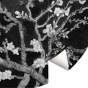 Fototapeta van Gogh - Kwiat migdałowca - czarny - Okrągły - tapeta flizelinowa/tapeta flizelinowa sa