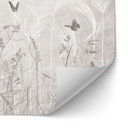 Selbstklebende Küchenrückwand Wildblumenwiese mit Schmetterlingen im skandinavischen Design - Ms Tif
