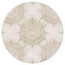 Elegancka naklejka na ścianę w kolorze piaskowego złota - Bloomery Decor - okrągła