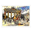 Plakat Zamart - Kandinsky spotyka berlińską Bramę Brandenburską