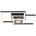 Deckenleuchte Chloe, schwarz, 40 x 40 cm, Metall LED-Deckenleuchte, dimmbar