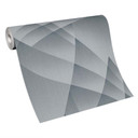 tapeta 3D, tapeta geometryczna Fashion for Walls 4 by Guido Maria Kretschmer silver