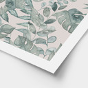 Plakat Plant Jungle Leaves Watercolour Cream - Bloomery Decor