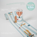 A.S. Création Lovely Kids Frise autocollante enfant - Bleu, Orange