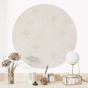 Naklejka na ścianę Abstrakcyjne półkola w delikatnym beżu - Bloomery Decor - Round