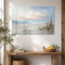 Acrylglas schilderij Rustig strand in pastelkleuren - Cheney