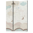 Paravent, Raumteiler freistehend, Trennwand - Cloudy Night Sky