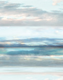Fototapet med overskyet himmel Blå, Grå, Illustration 2,70 x 2,12 m