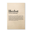 Holzbild Grammatik - Herbst