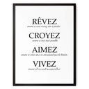 Plakat Rêvez croyez aimez vivez
