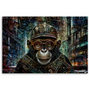Canvasbillede, abstrakt abe