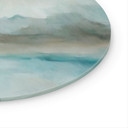 Glasschilderij Velvet Horizon - Abstract Meer - Sir Edward x Grigory Gladarev - Rond