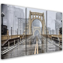 3 stykke lærredstryk, Brooklyn Bridge City, New York